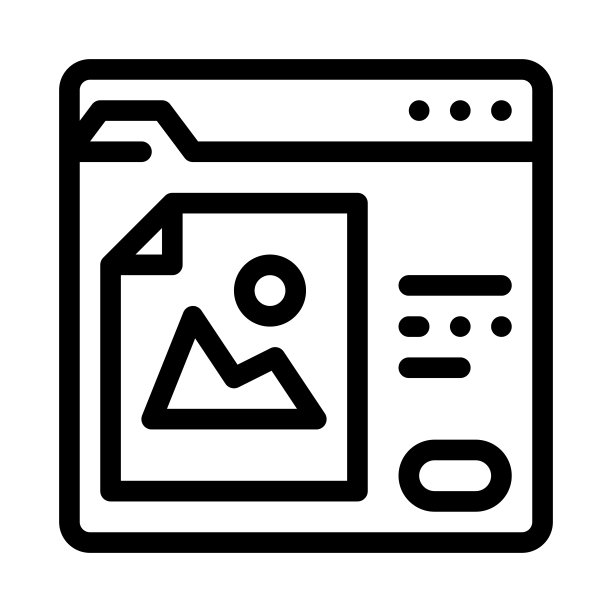 信息密封文件夹图标矢量轮廓插图图片下载