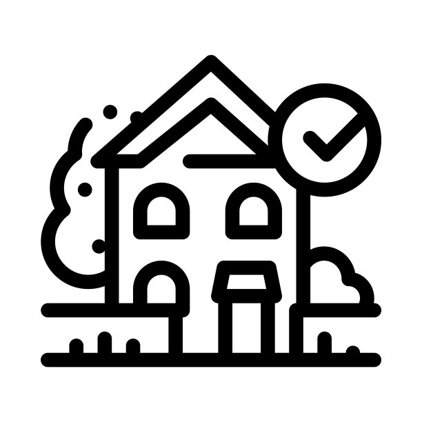 生态清洁区图标矢量轮廓图图片下载