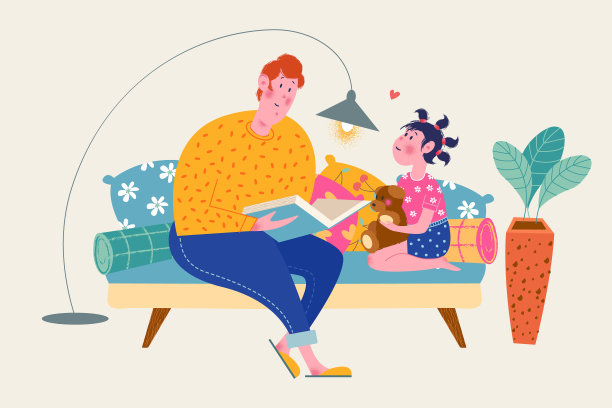 祝您父亲节快乐。矢量插图，贺卡。图片下载