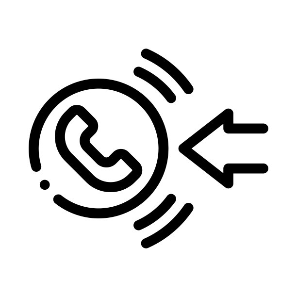 呼叫中心图标矢量轮廓插图图片下载