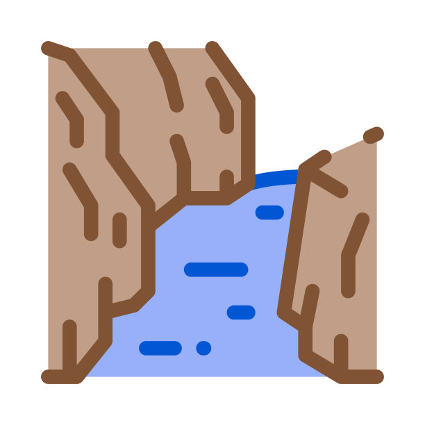 山路图标矢量轮廓插图图片下载