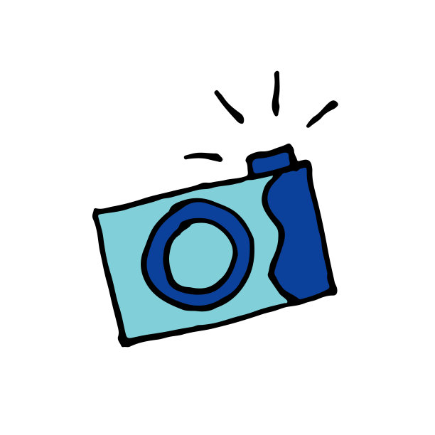 相机涂鸦图标矢量简单。手绘的涂鸦相机图片下载