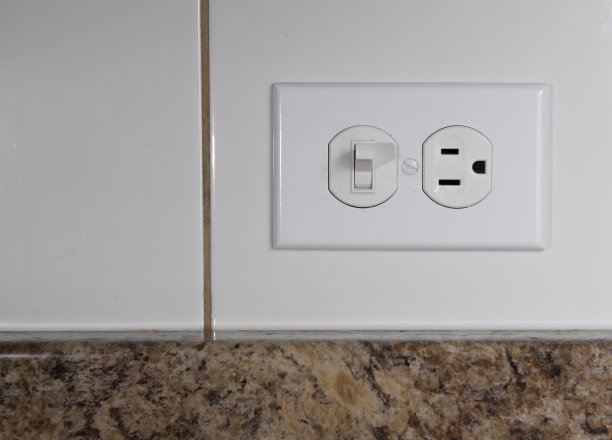 电动插座，带单路照明开关图片下载