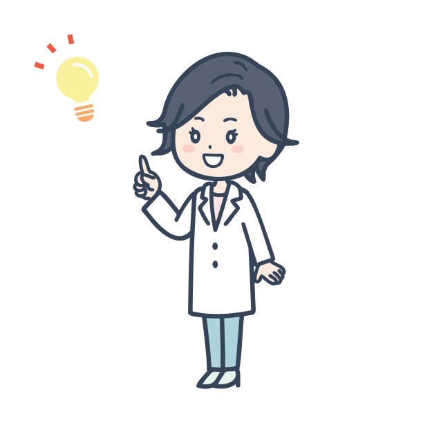 这是一个女医生的例子，她激发了一个好主意。矢量图像。图片下载