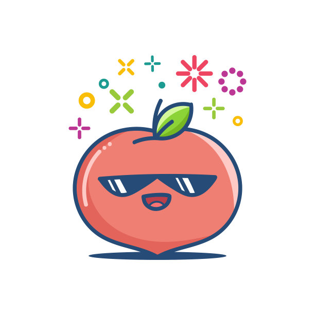 桃子卡哇伊表情卡通图片下载