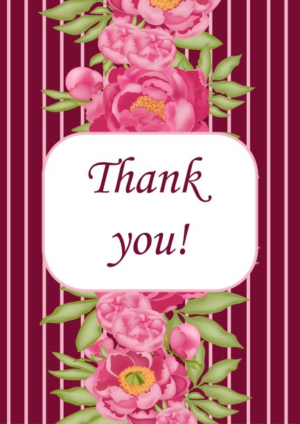 贺卡与粉红色牡丹和绿色的叶子，在一个酒红色的背景，股票矢量插图与3D效果，背景，横幅，海报，文字的地方，卡片图片下载