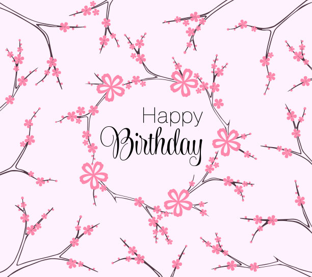 节日背景模板与装饰花枝图片下载