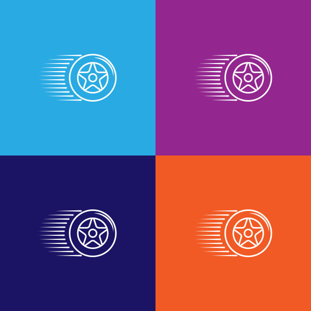 高速齿轮图标。移动概念和web应用图标的竞速元素。细线图标用于网站设计和开发，应用程序开发。Premium图标上的彩色背景图片下载