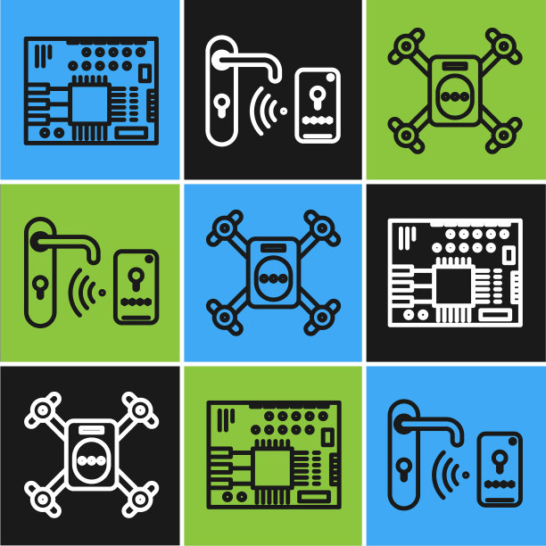 设置线路板印刷PCB无人机飞行图片下载