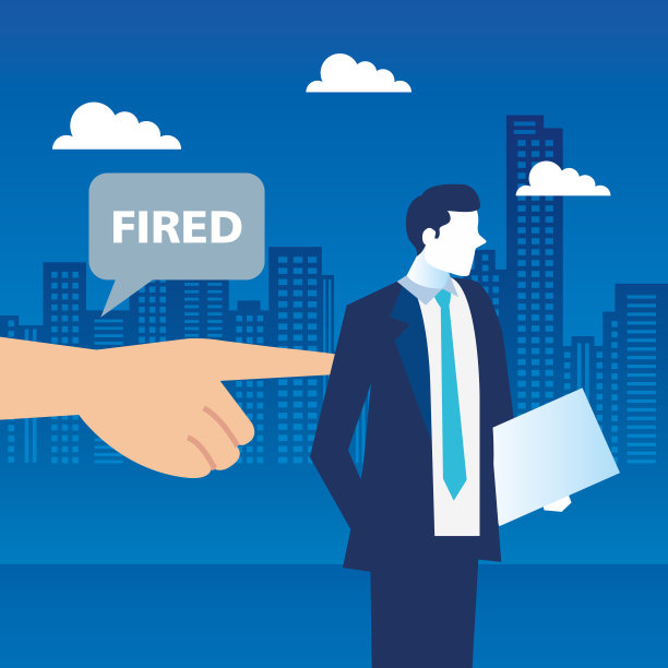 解雇人，商人伤心被解雇，解雇，失业，失业和员工裁员的概念图片下载