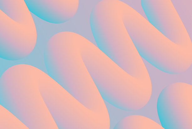 液体色背景设计。现代彩色流动海报。矢量图素材图片