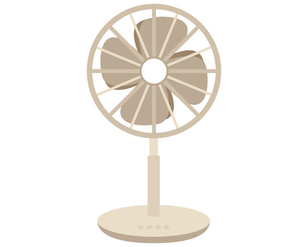 矢量插图的一个风扇，电风扇图标图片下载