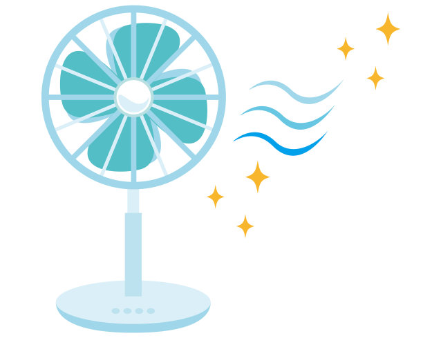 矢量插图的一个风扇，电风扇图标图片下载