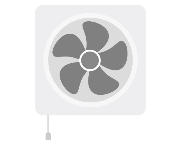 一个通风风机矢量图，厨房通风风机图片下载