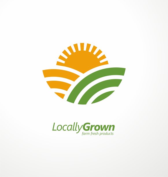 本地种植的农场生鲜产品简单的景观插图图片下载