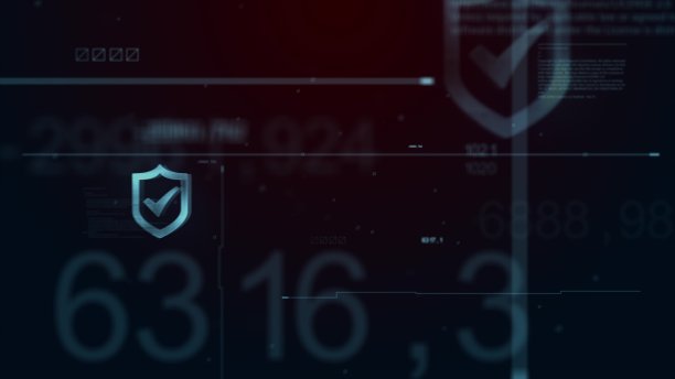 盾牌图标网络安全，数字数据网络保护，未来技术数字数据网络连接背景概念。图片下载