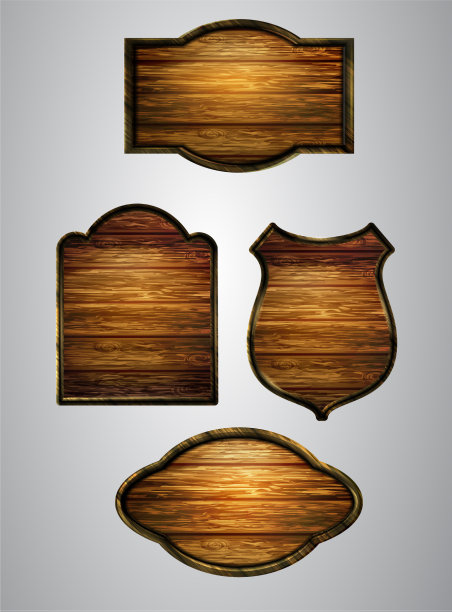 现实的木制招牌图片下载