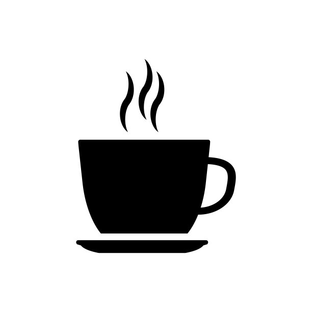 咖啡杯图标平面矢量模板设计流行图片下载