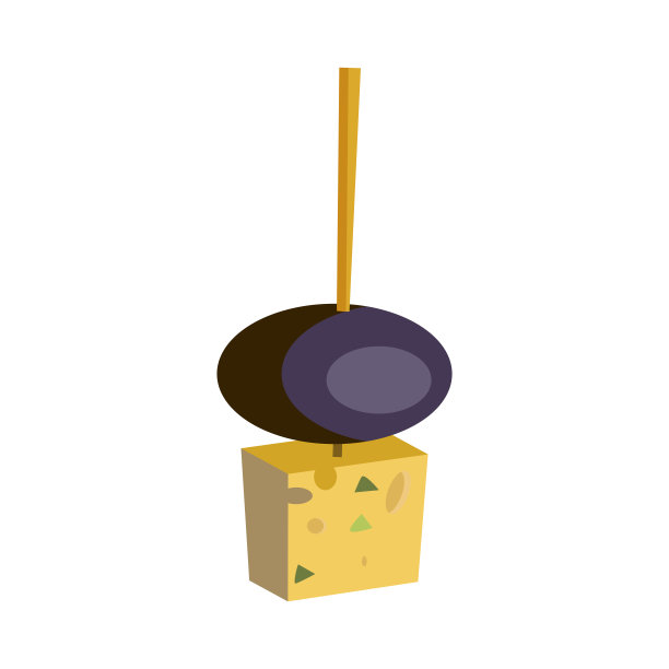 橄榄芝士插画图片下载