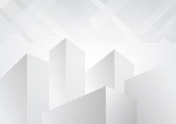 灰色和白色抽象背景几何发光和层元素概念建筑结构矢量插图。图片下载