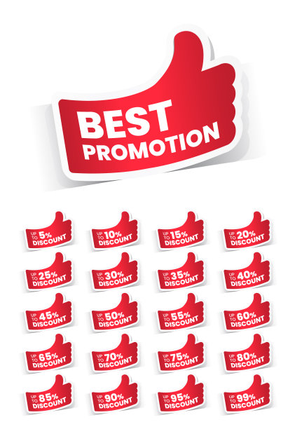 高质量的现实红色标签的白色背景收集图片下载