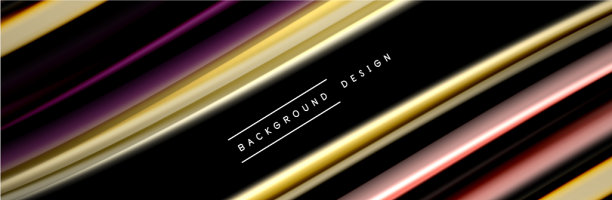 丝绸和流畅的流波海报设计色彩图片下载