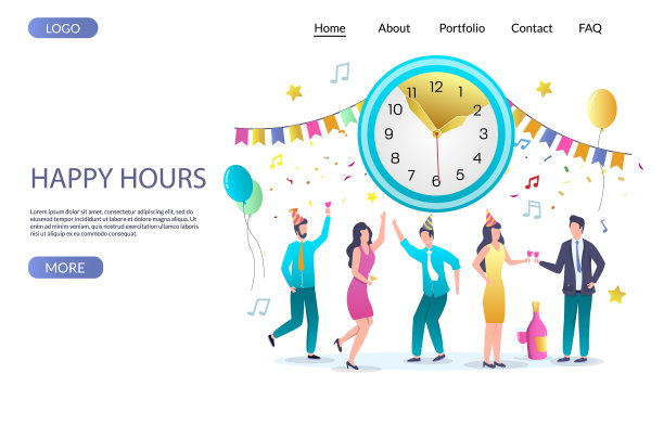 快乐时光网站登陆页面设计图片下载