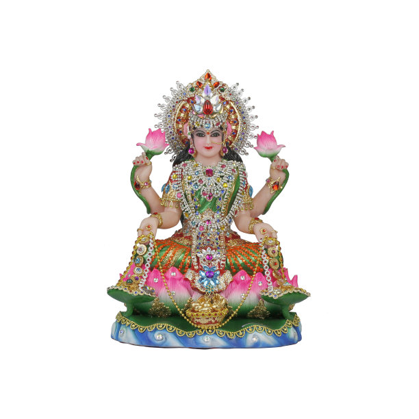 白色背景上的印度教女神拉克希米图片下载