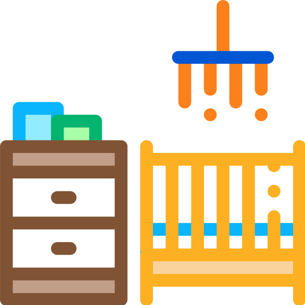 儿童房图标轮廓图片下载