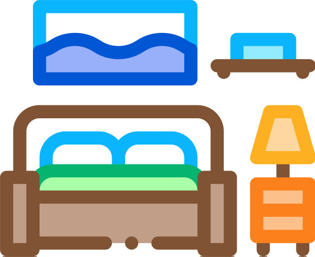 卧室图标大纲图片下载