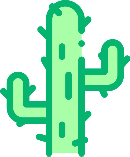 仙人掌图标大纲图片下载