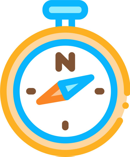 罗盘图标大纲图片下载