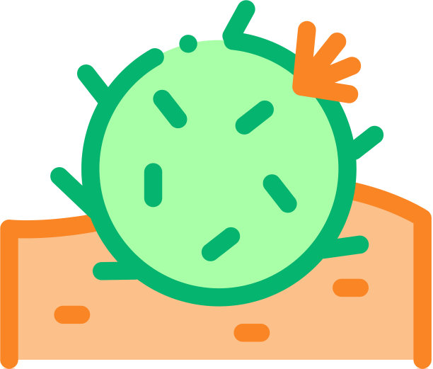 仙人掌图标大纲图片下载