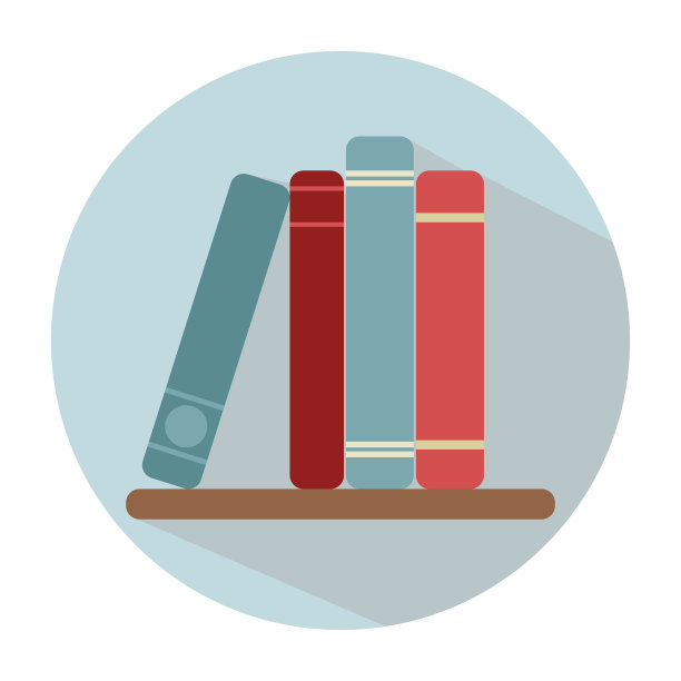 平房里有多种颜色书籍的书架图片下载