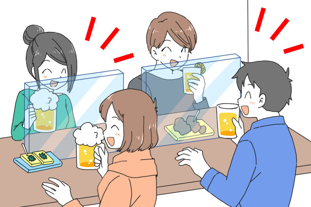 一种新的餐厅用餐风格的插图图片下载