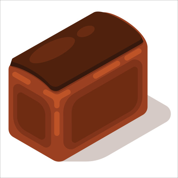 图像一个砖面包3d剪辑艺术图片下载