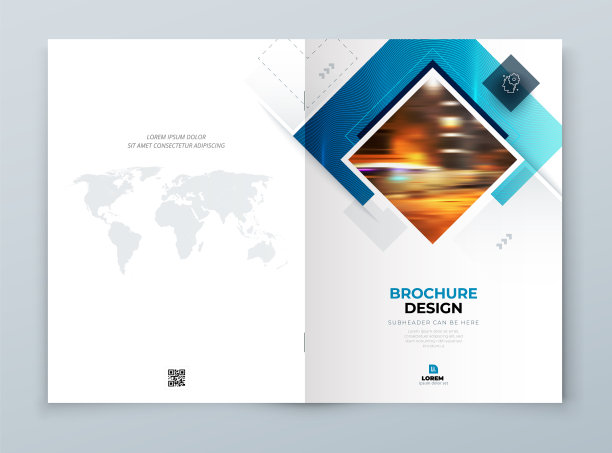 宣传册封面背景设计蓝色企业图片下载