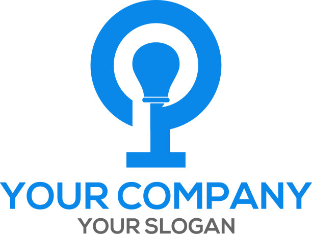 P灯泡标识设计图片下载