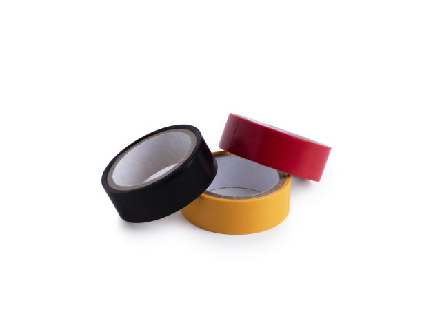 白色背景的彩色胶带图片下载