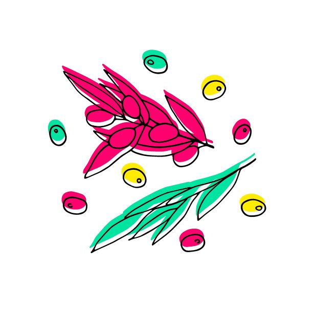 彩色的橄榄集图片下载