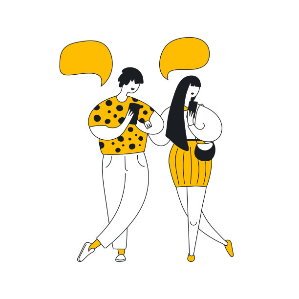 两个开心的人拿着手机说话，聊天，聊天，发短信，互相交流图片下载