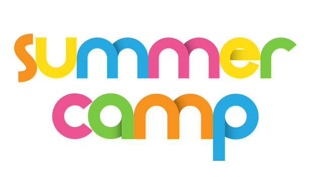 夏令营彩色字体横幅图片下载
