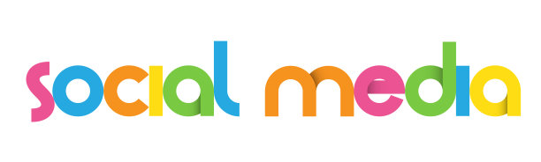 社交媒体彩色字体横幅图片下载