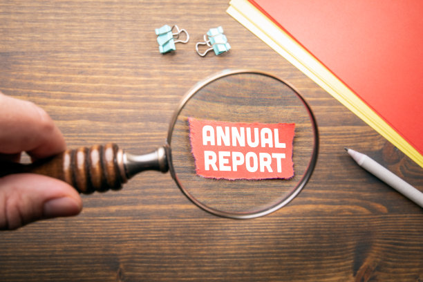 年度报告。总结、调查、分析和结论概念图片下载