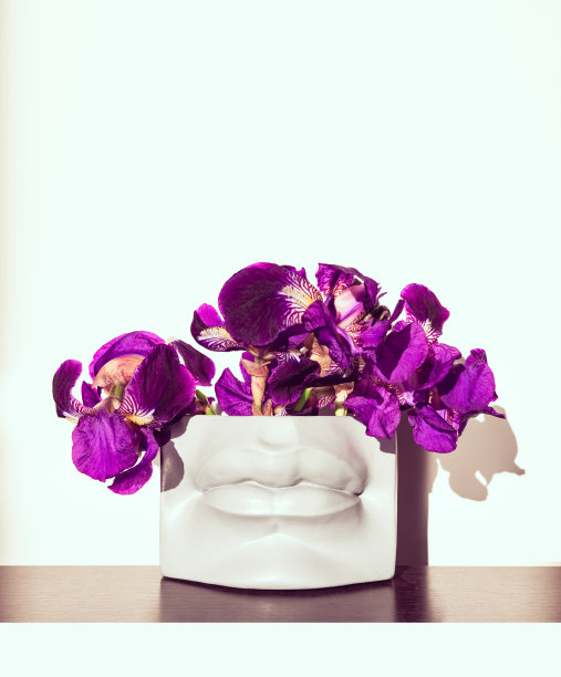 插着花的花瓶。图片下载