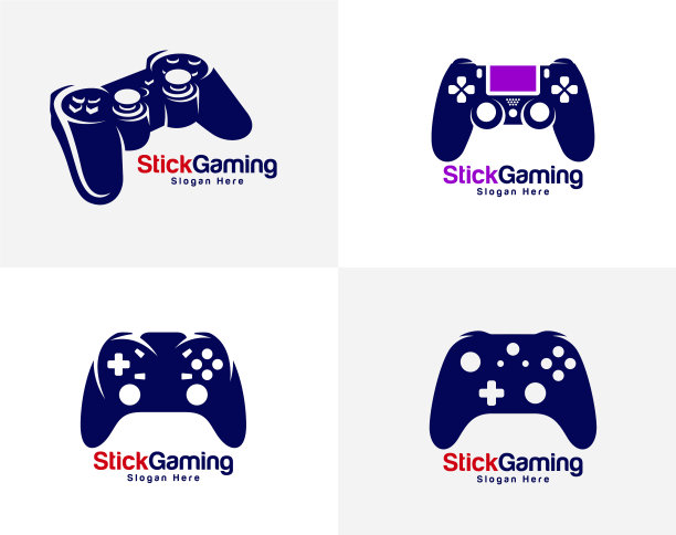 设置游戏标志模板操纵杆设计图标图片下载