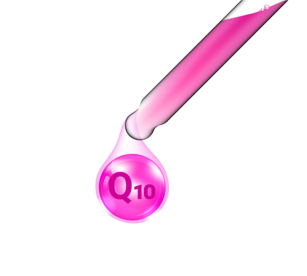 移液管模拟逼真的化妆品滴管和维生素Q10油护肤和美容商品在孤立的白色背景插图。医疗保健和医疗概念设计。图片下载