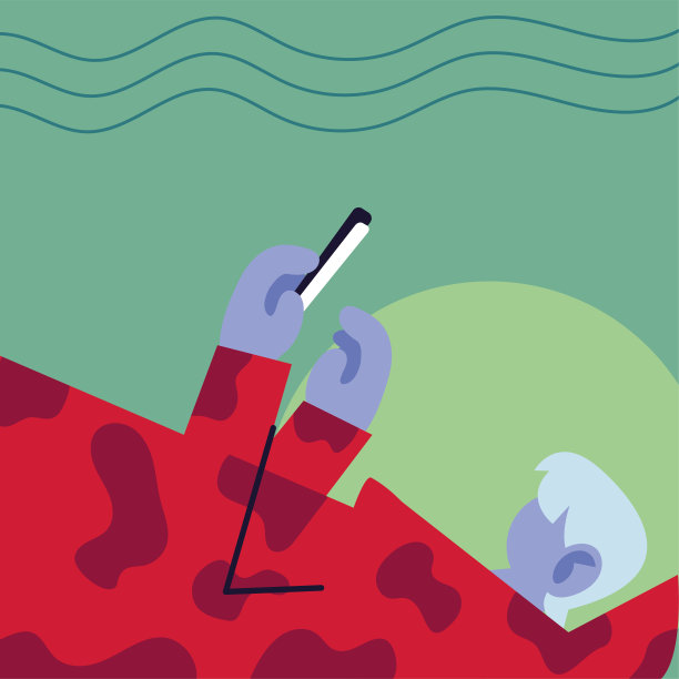 拿着智能手机的男人，社交媒体图片下载