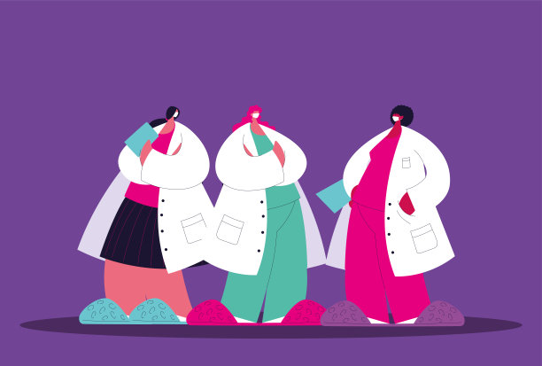 站着的女医生医疗队图片下载