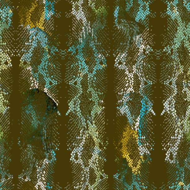 装饰动物蛇皮纹理无缝图案。抽象几何形状背景图片下载